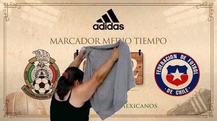 meme tapando marcador goleada