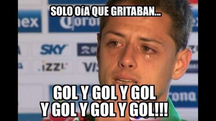 meme chicharito goleada