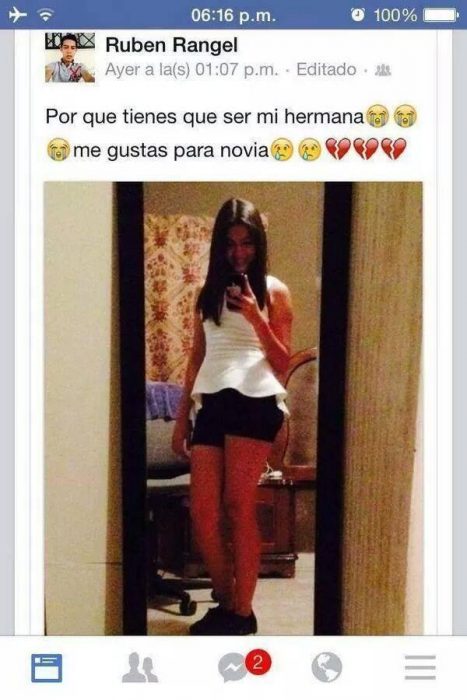 Quiere que su hermana sea su novia