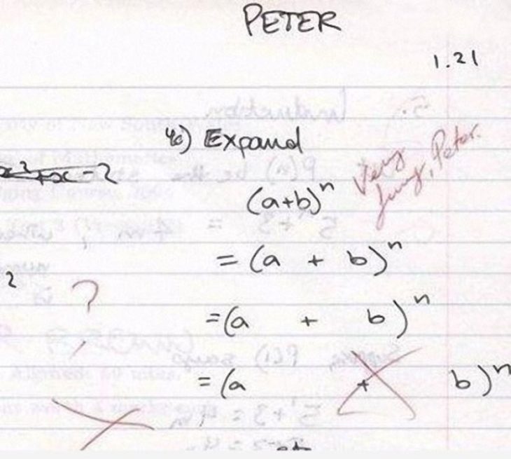 expansion matematica, examen gracioso