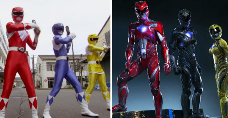 power rangers en 1997 y en 2015