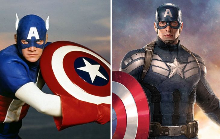 capitan america en1996 y en 2016