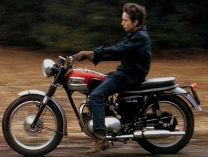 bob dylan en moto