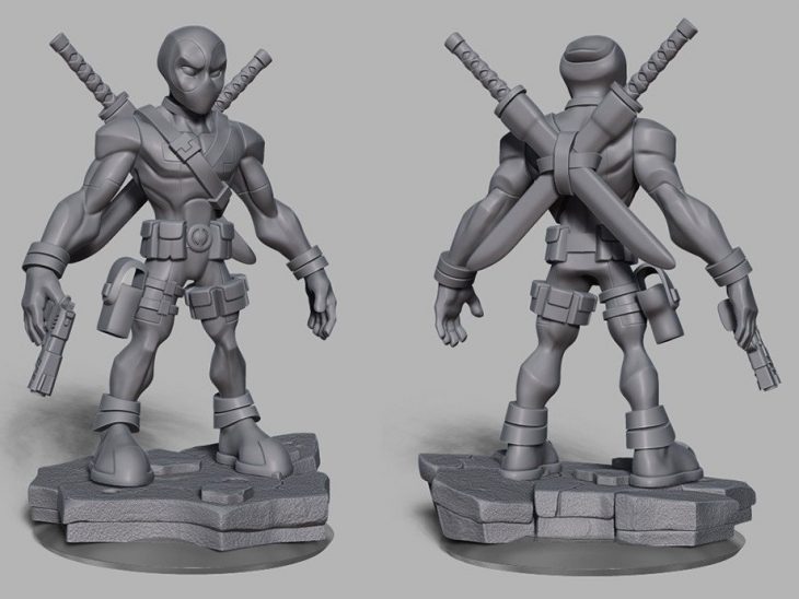 DEadpool modelado en ZBrush