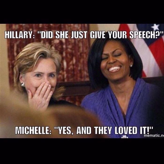 Hilary y michelle meme