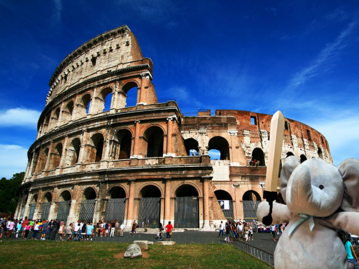 elefante Coliseo Romano