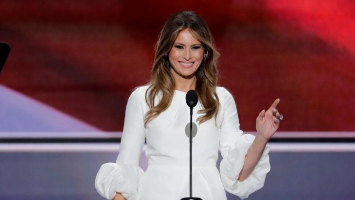 Melania Trump durante discurso