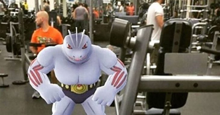 pokemon en gimnasio