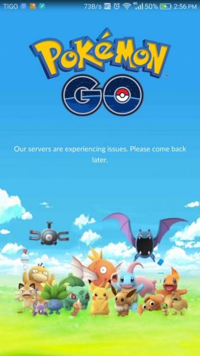 Pokémon Go bloqueado