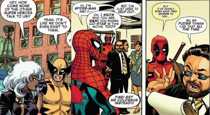 dialogos deadpool spiderman