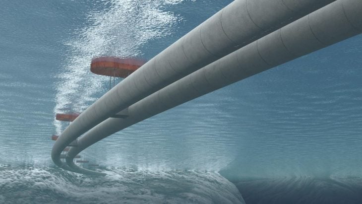 Túnel flotante en Noruega