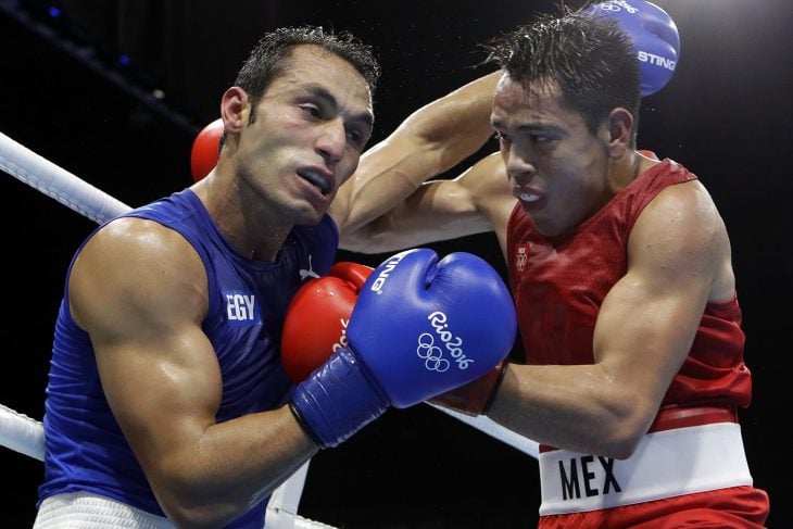 Pelea de box en los olímpicos