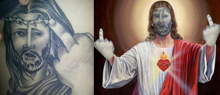 jesus en tatuaje