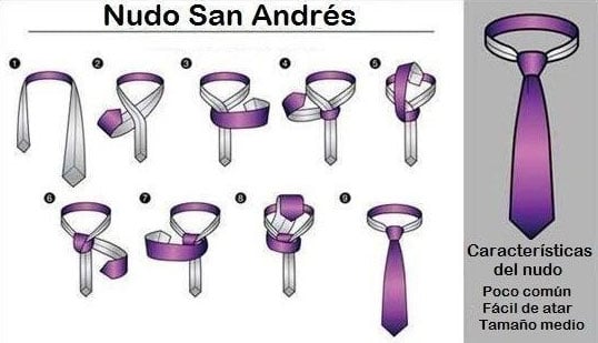 Nudos de corbata san andrés