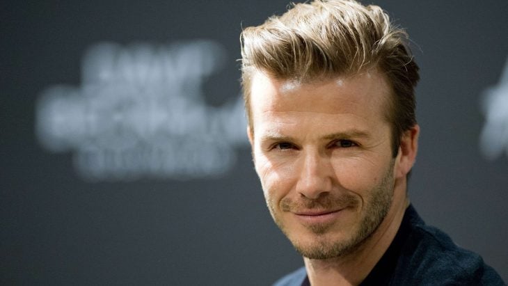 David Beckham sonriendo