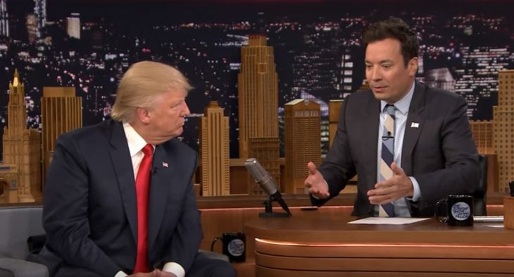 Trump en programa de Jimmy Fallon