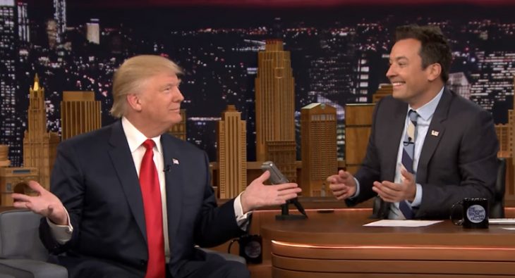 Trump en programa de Jimmy Fallon