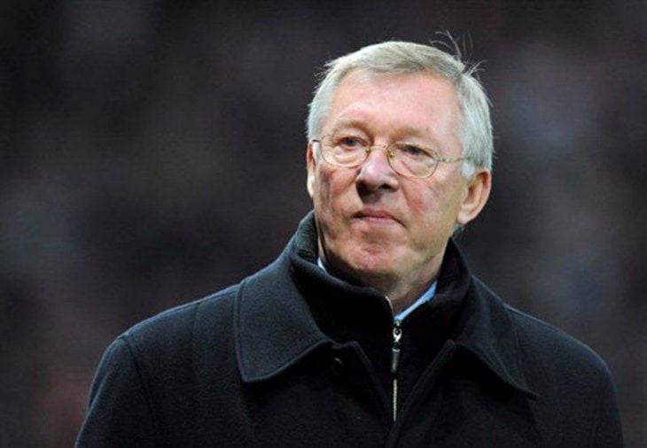 Alex Ferguson con cara de enojado