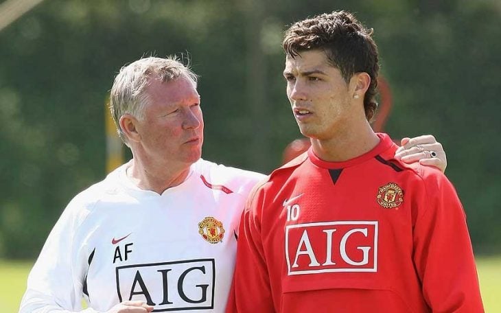 Alex Ferguson y Cristiano Ronaldo