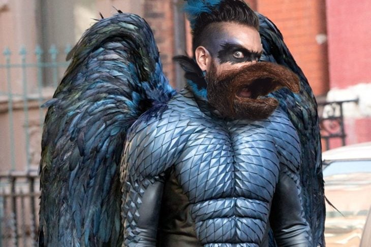 Hombre barba de pájaro en Batalla de Photoshop