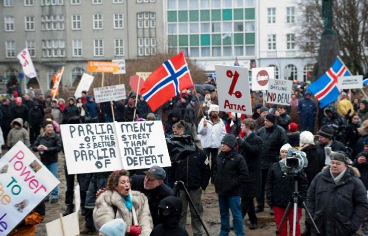 islandia protestas