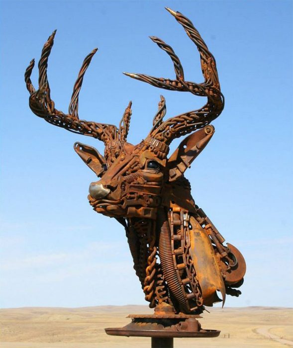 venado escultura