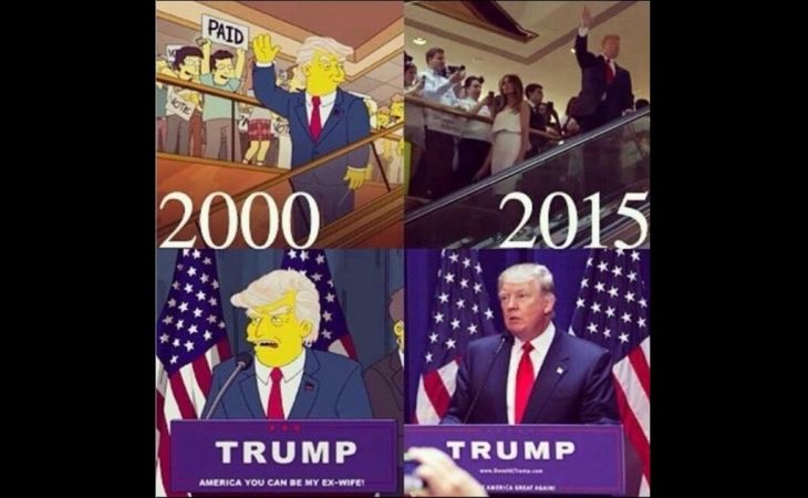 trump meme escaleras