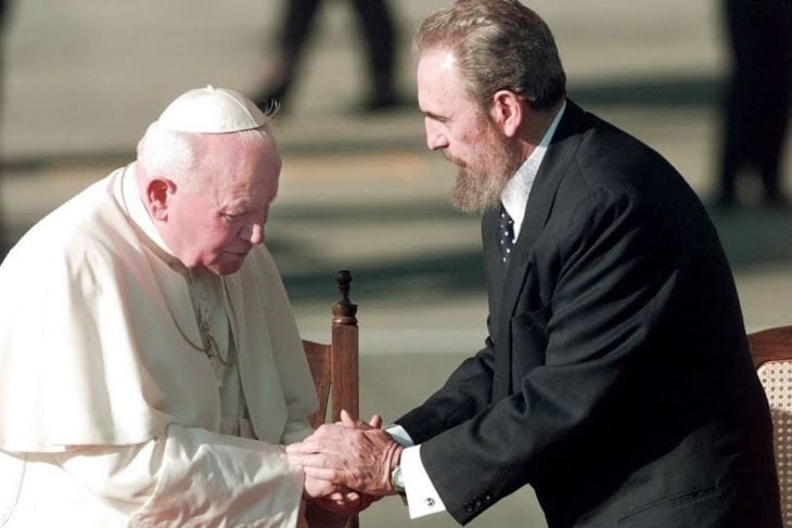 Fidel y el papa Juan Pablo II
