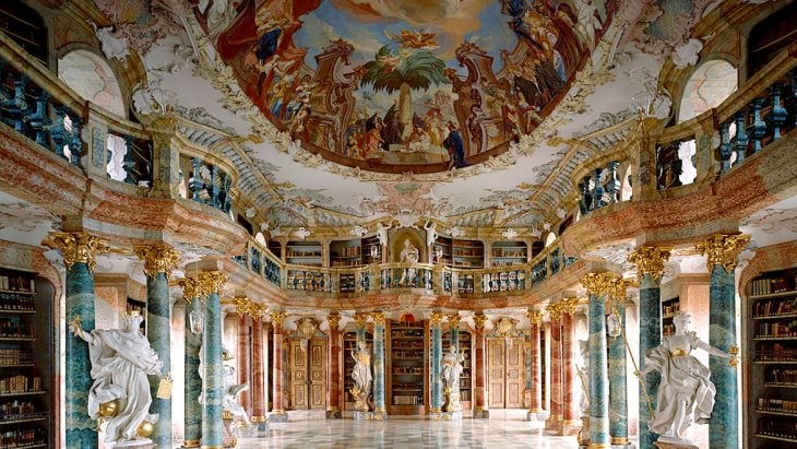 Biblioteca de la Abadía de Wiblingen, en Ulm