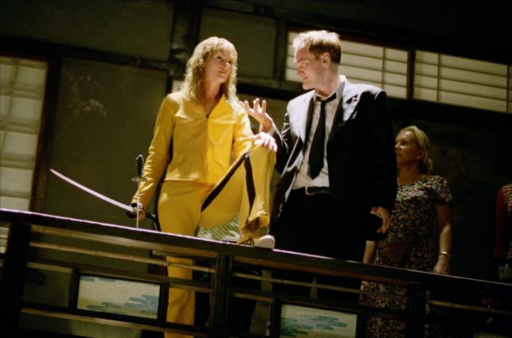 Tarantino en el set de Kill Bill