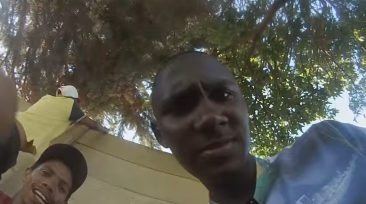 Captura gopro de un africano