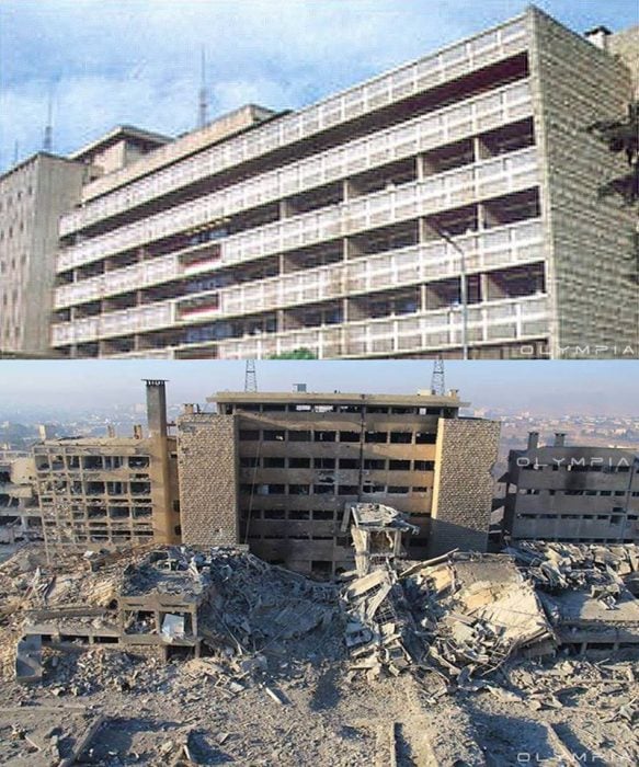 Antes y después en fotografías de Aleppo