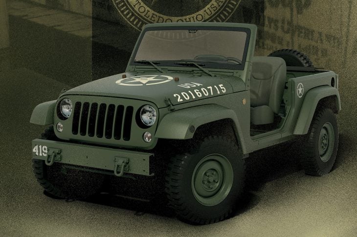 Jeep Wrangler 75 salute