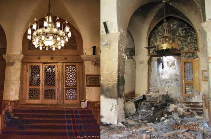 Antes y después en fotografías de Aleppo