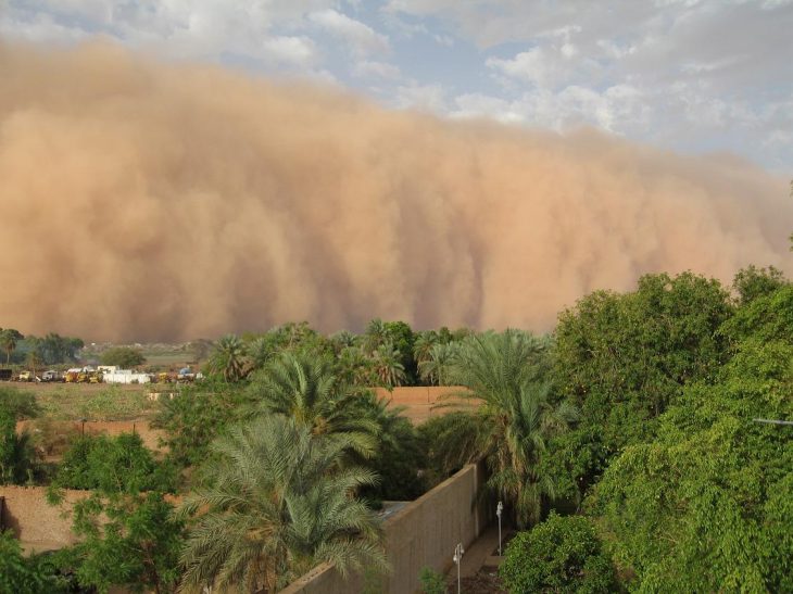 Tormenta de arena en Sudán