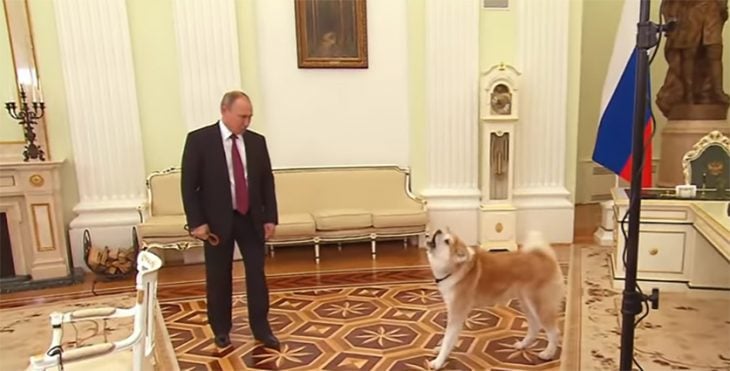 Putin y su perra Yuma