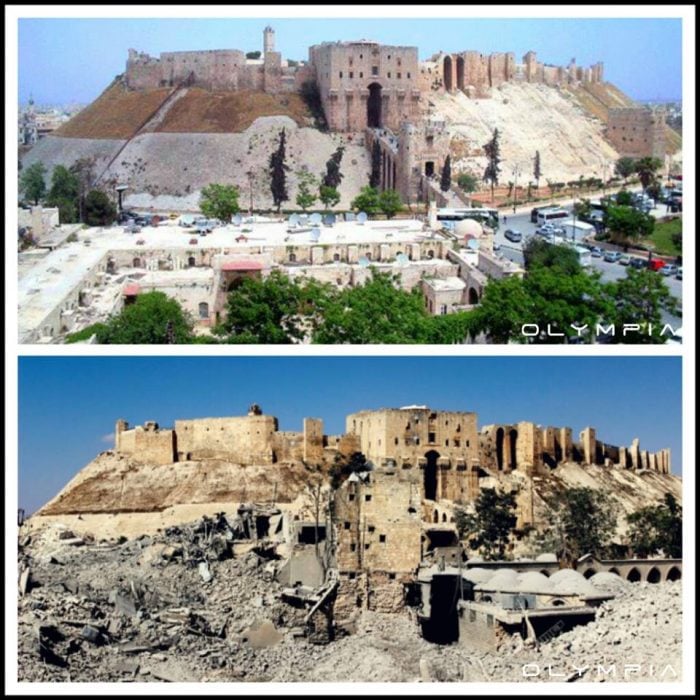 Antes y después en fotografías de Aleppo