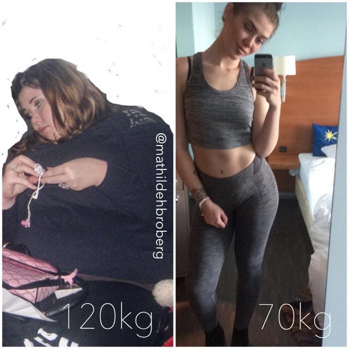 Antes y después de Mathilde Broberg
