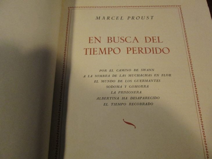 En busca del tiempo perdido de Proust