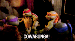 Gif Cowobunga Tortugas Ninja