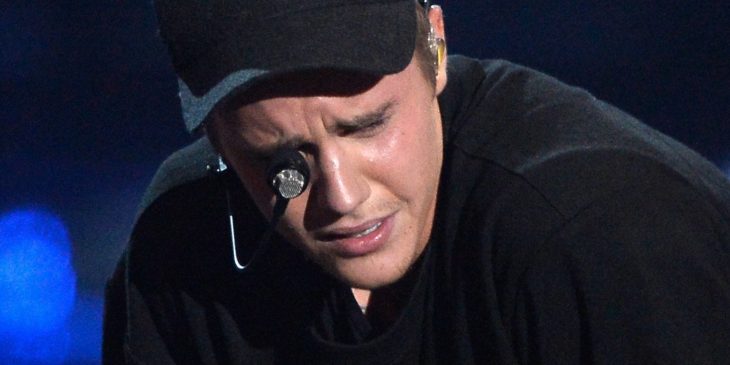 Justin Bieber llorando 