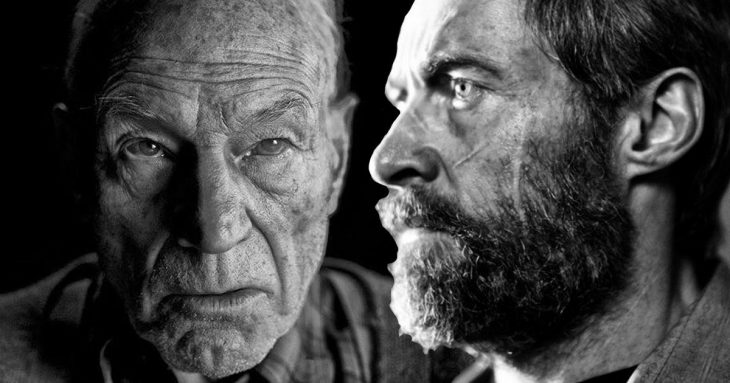 Patrick Stewart y Hugh Jackman despedida