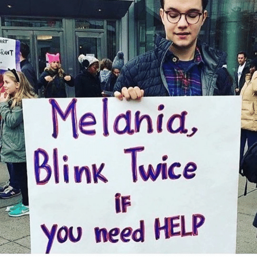 melania blink