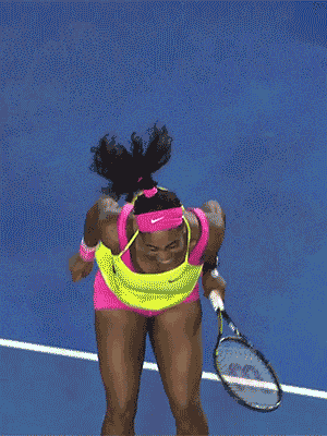 Serena Williams festejando