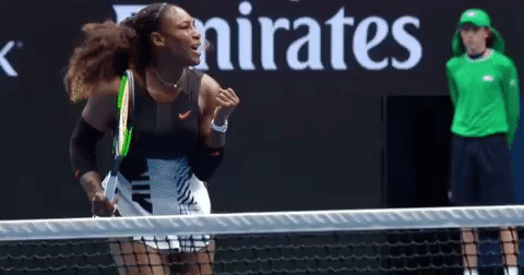 Serena Williams en la cancha