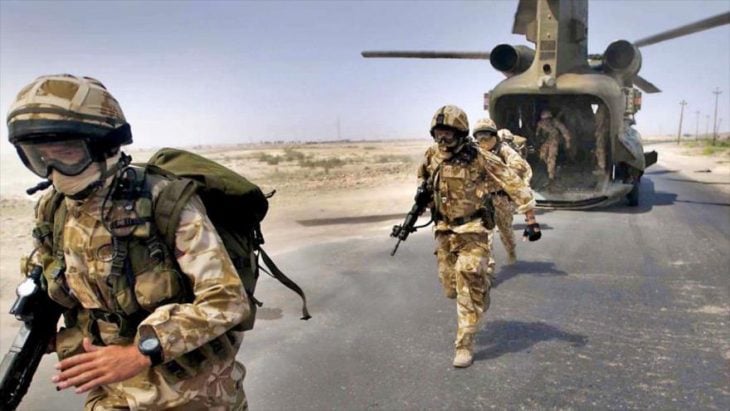 Soldados británicos en Irak