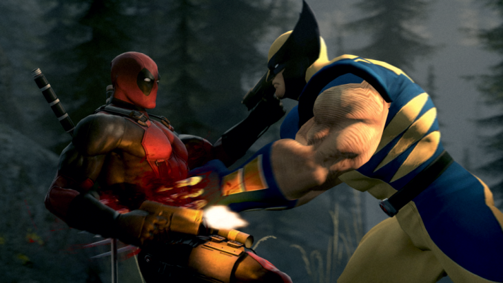 Wolverine pelea con Deadpool