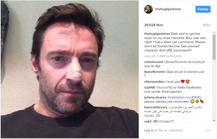 hugh jackman instagram