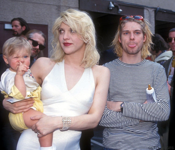 Kurt Cobain y familia
