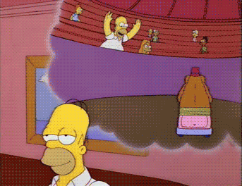 Homero Simpson oso carro